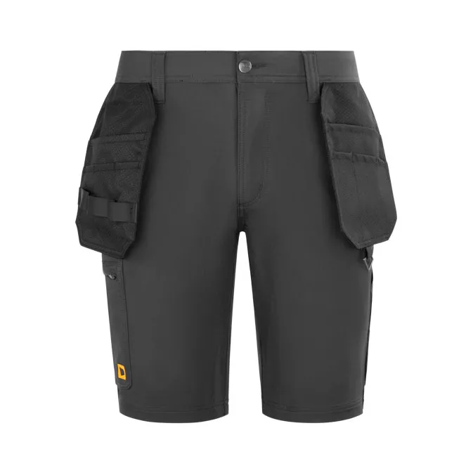 JCB Unisex Stretch Holster Pocket Shorts — Dark Shadow